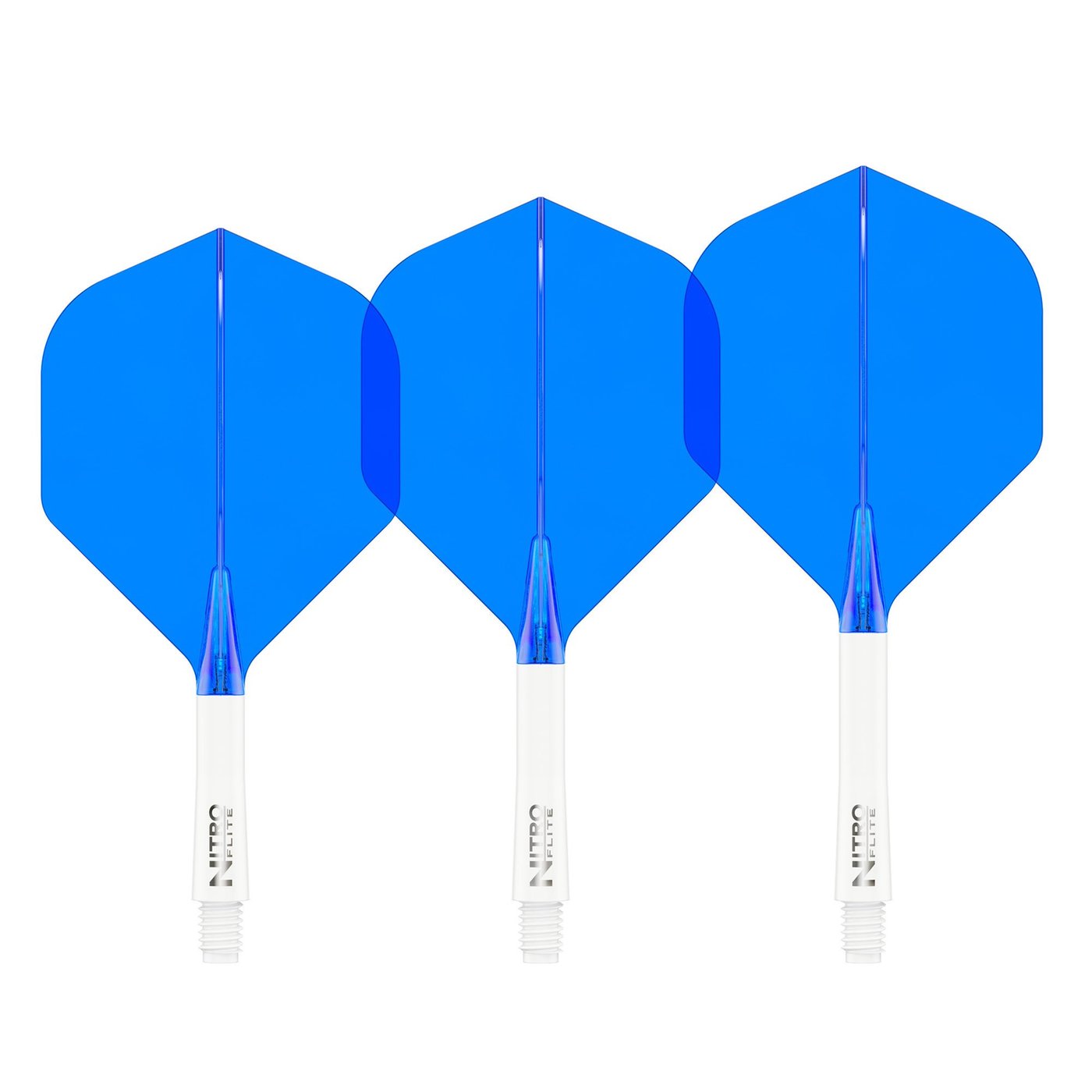 Red Dragon Nitro Flite System White Blue NO2 Dart Flights