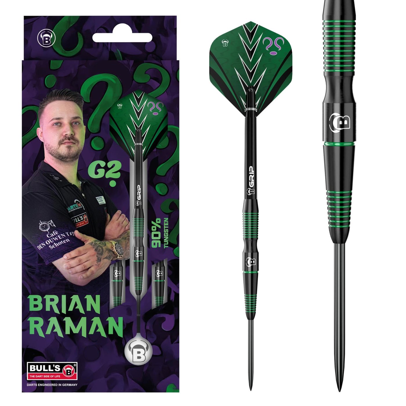 [Tweedekans] BULL'S Brian Raman G2 90%-24gram