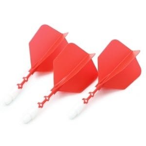 Cuesoul - ROST T19 Integrated Dart Flights - Big Wing - Red White - Dart Flights