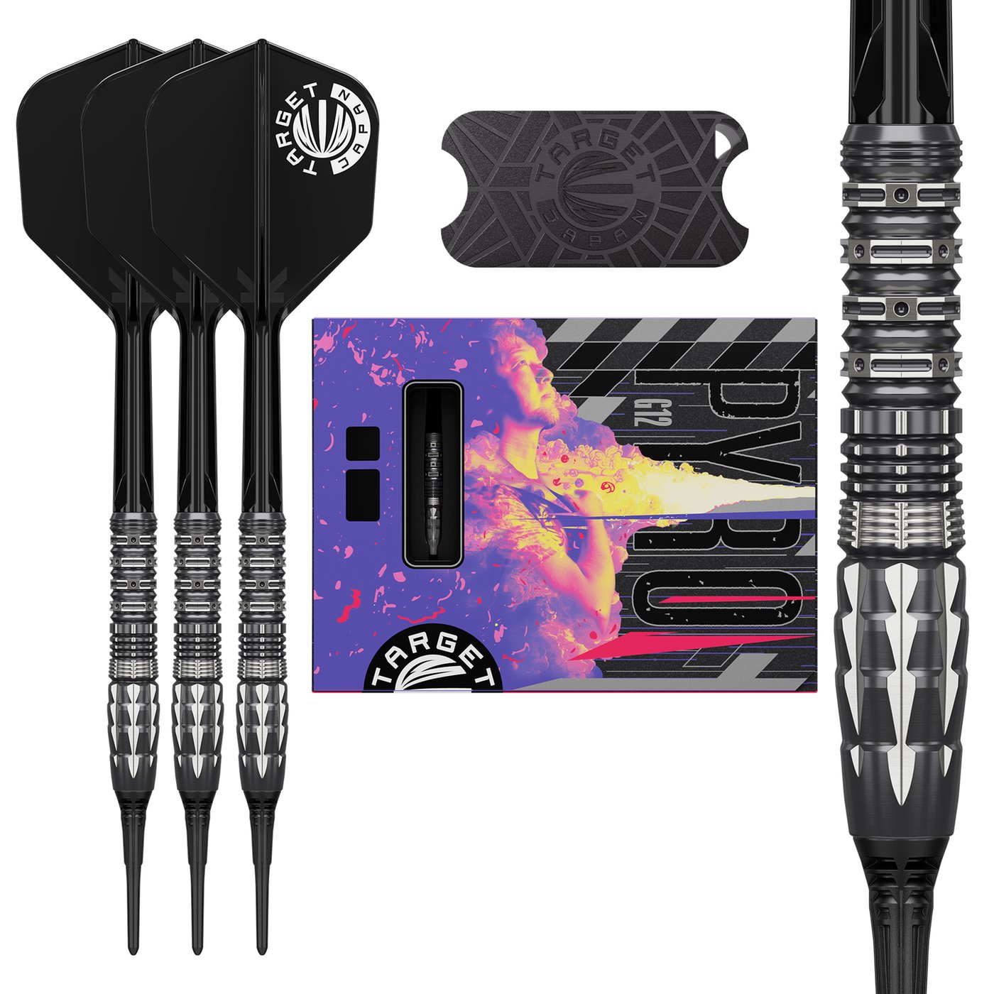 Target Japan Mitsumasa Hoshino Pyro G12 90% - Freccette Soft Darts