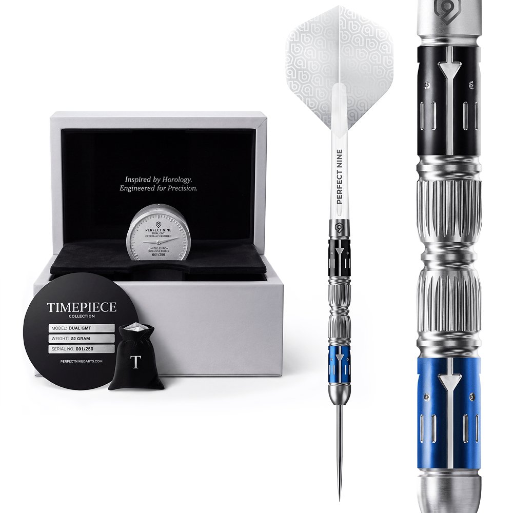 Perfect Nine The Timepiece Collection Dual GMT Limited Edition 90% - Freccette Steel Darts