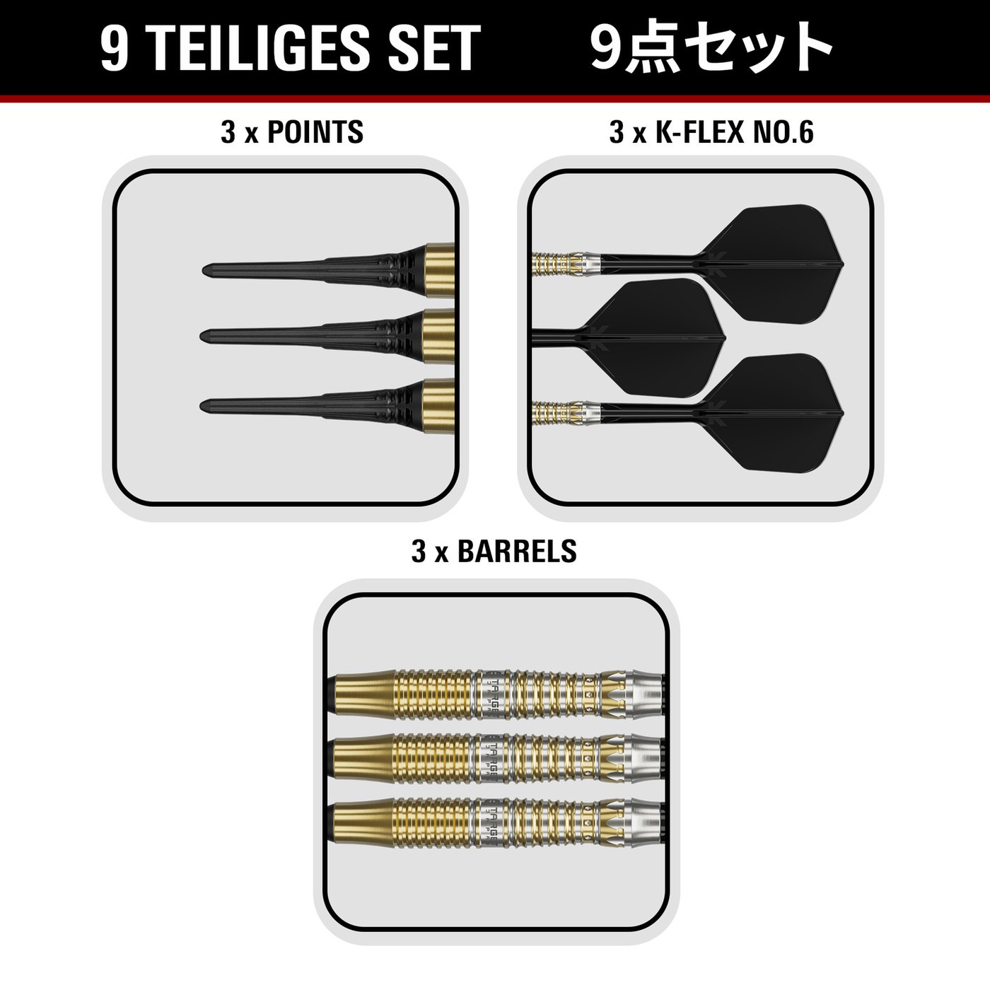 Target Japan Black Marque Enzo 90% - Soft Tip Darts - Dartshopper.com