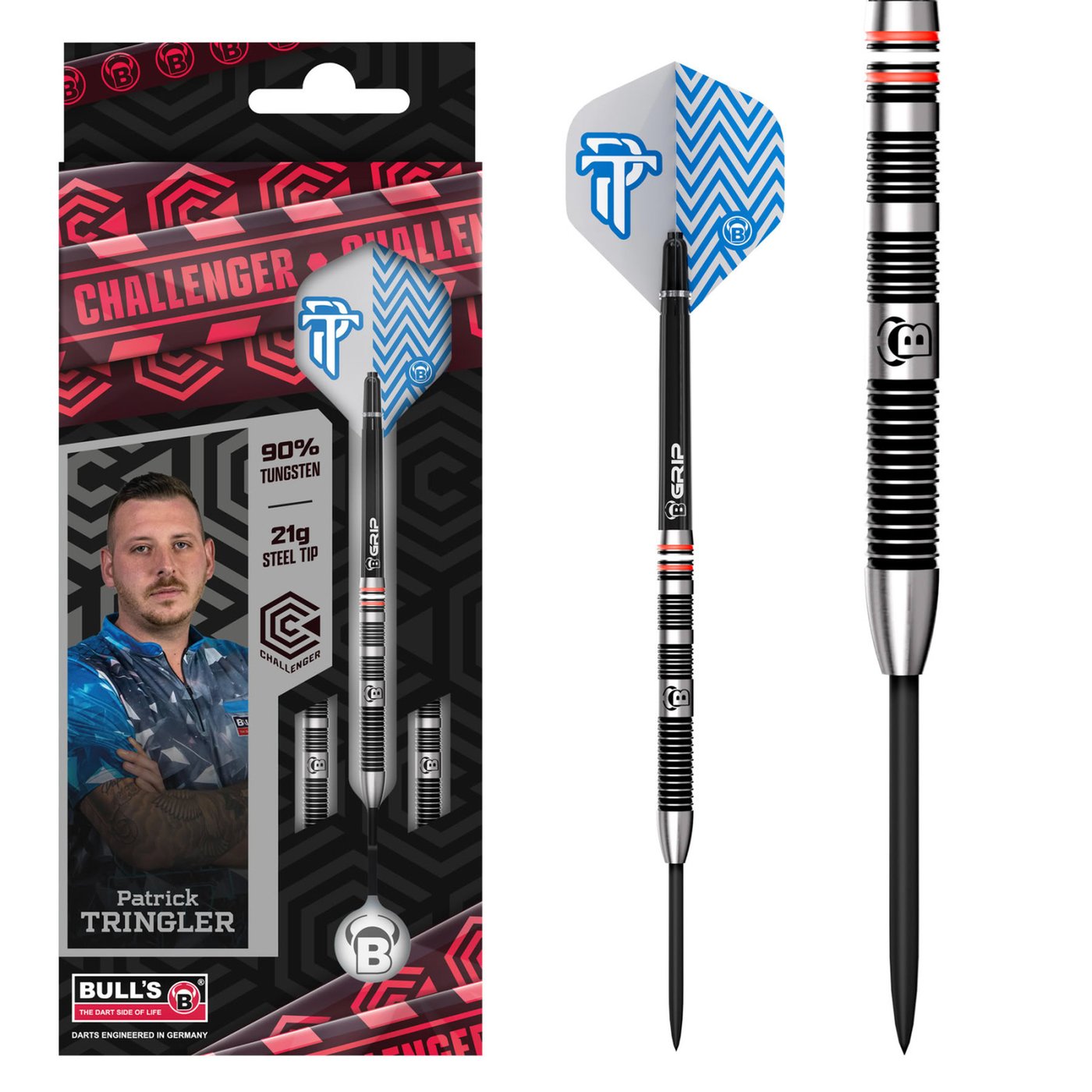 BULL'S Patrick Tringler 90%  - Freccette Steel Darts