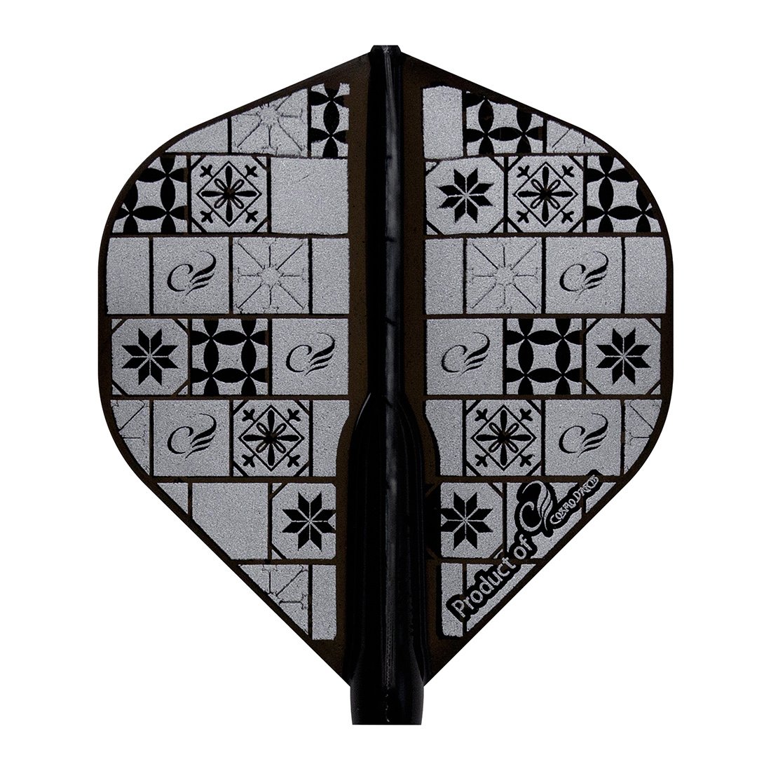 Cosmo Darts Fit Flight Air Tile Dark Black Standard Darts Flights