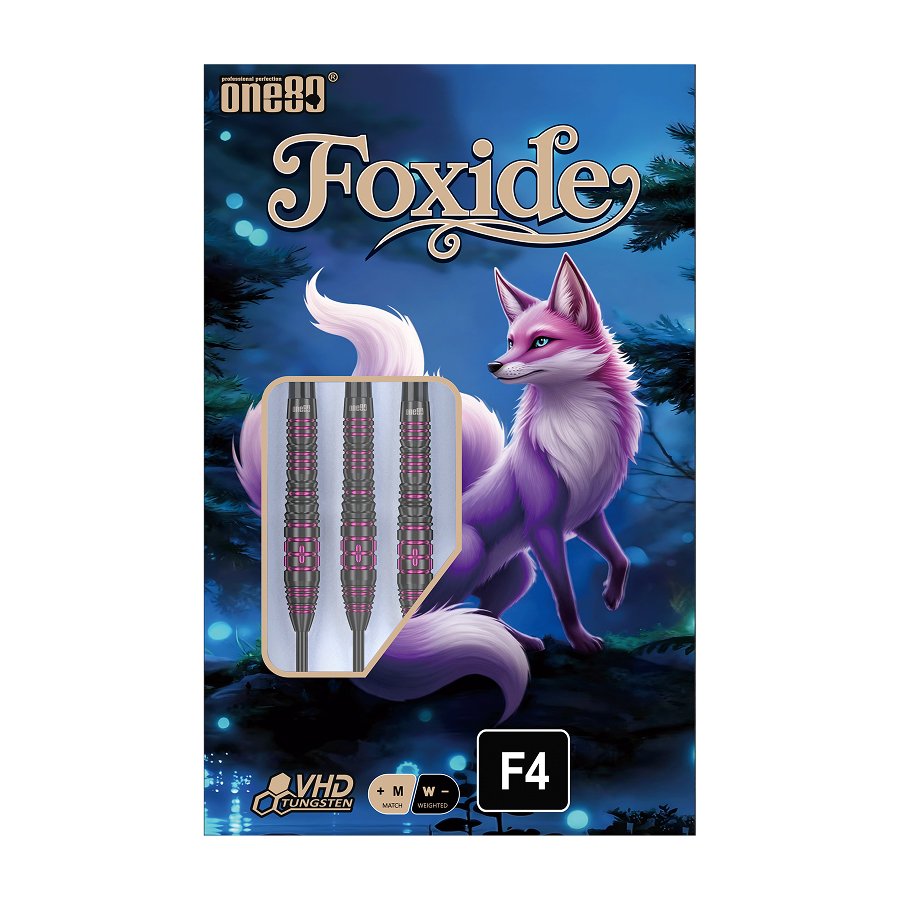 ONE80 Foxide F4 90% Steel Tip Darts - Dartshopper