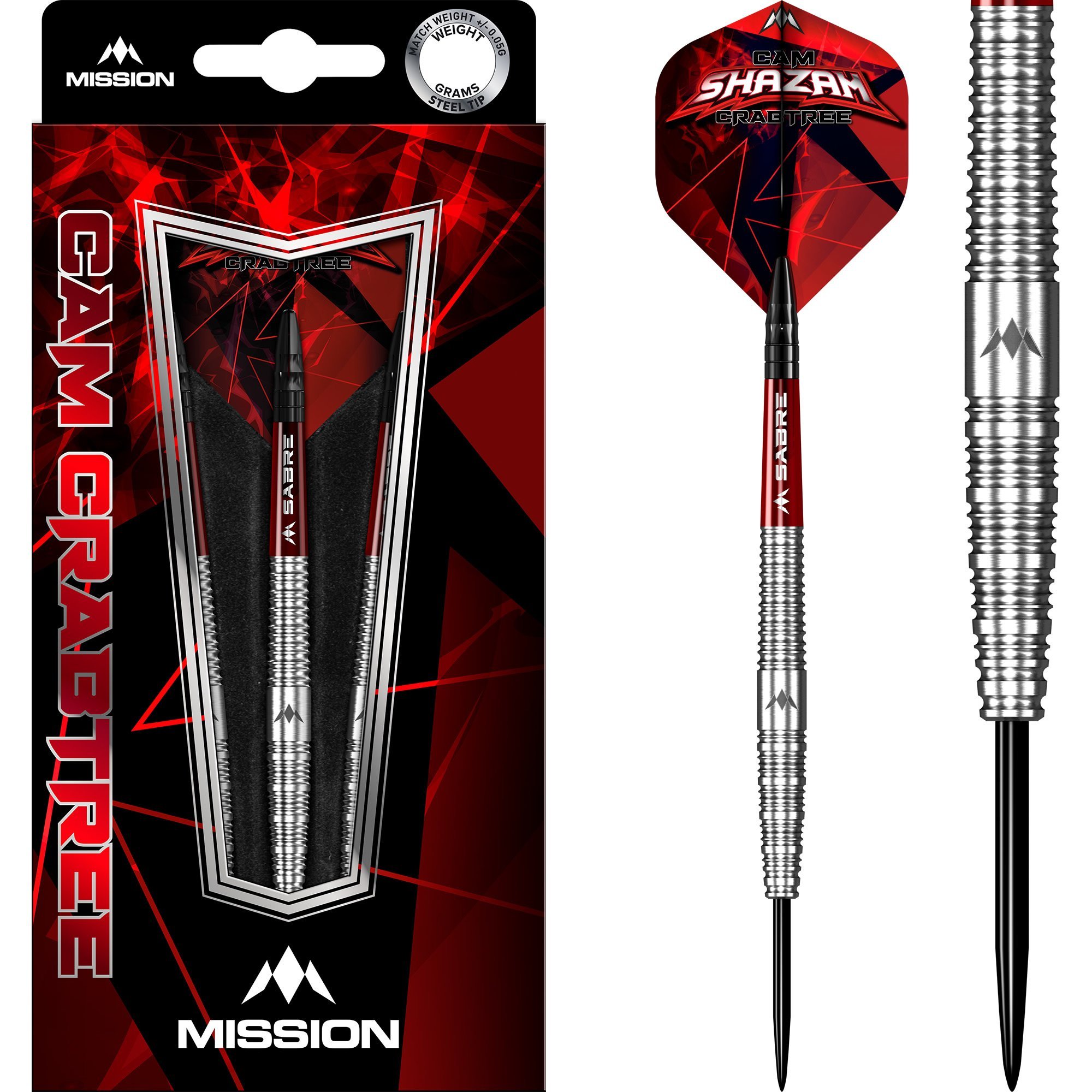 Mission Cam Crabtree 90% - Steel Tip Darts - Dartshopper.com