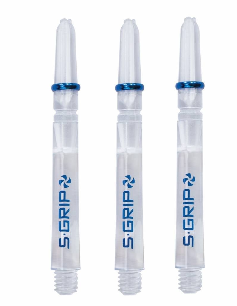 Harrows Supergrip Spin Blue Clear Darts Shafts