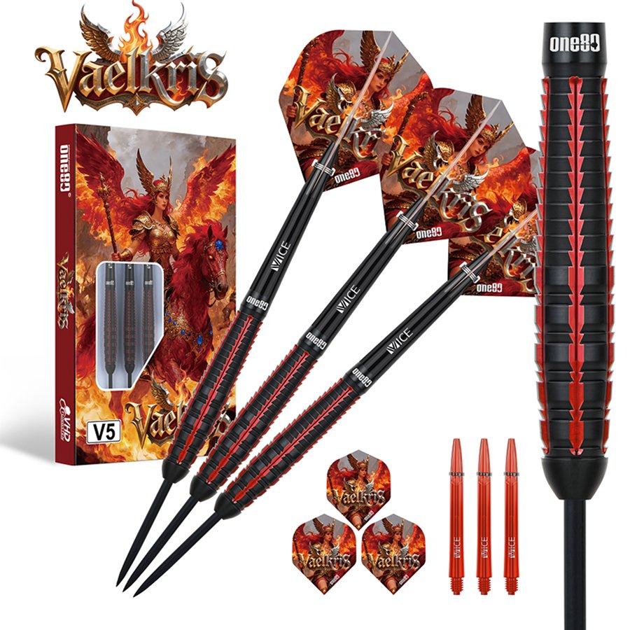 ONE80 Vaelkris V05 90% - Steel Tip Darts - Dartshopper.co.uk