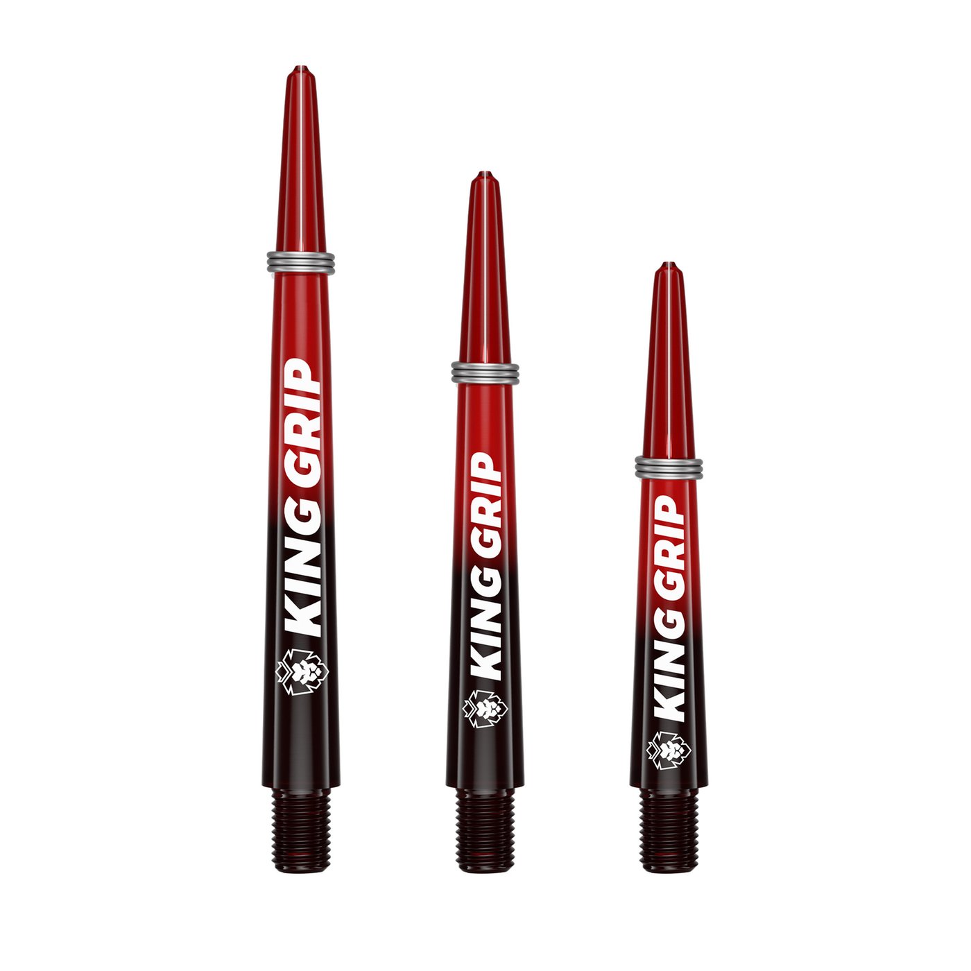 KOTO King Grip Colours Red Black Darts Shafts