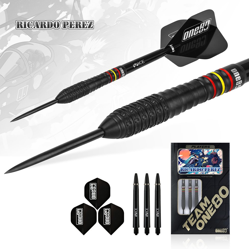 ONE80 Ricardo Perez V2 90% - Steel Tip Darts - Dartshopper.com