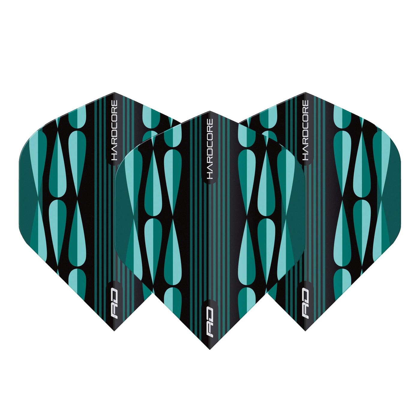 Red Dragon Hardcore Radical Turquoise Teardrop Darts Flights