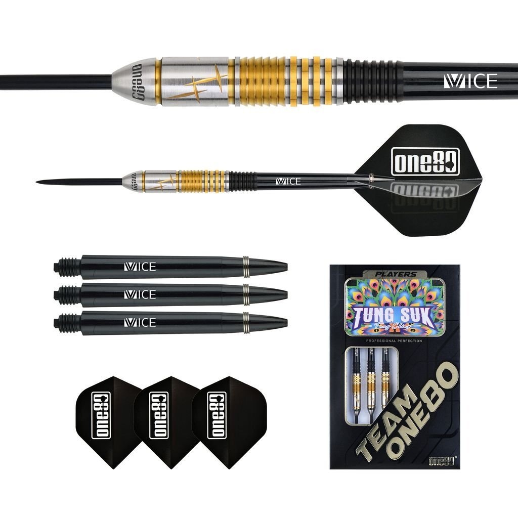 ダーツ one80 Tung Suk Model ONE80 Tung Suk Black Gold 90% Darts