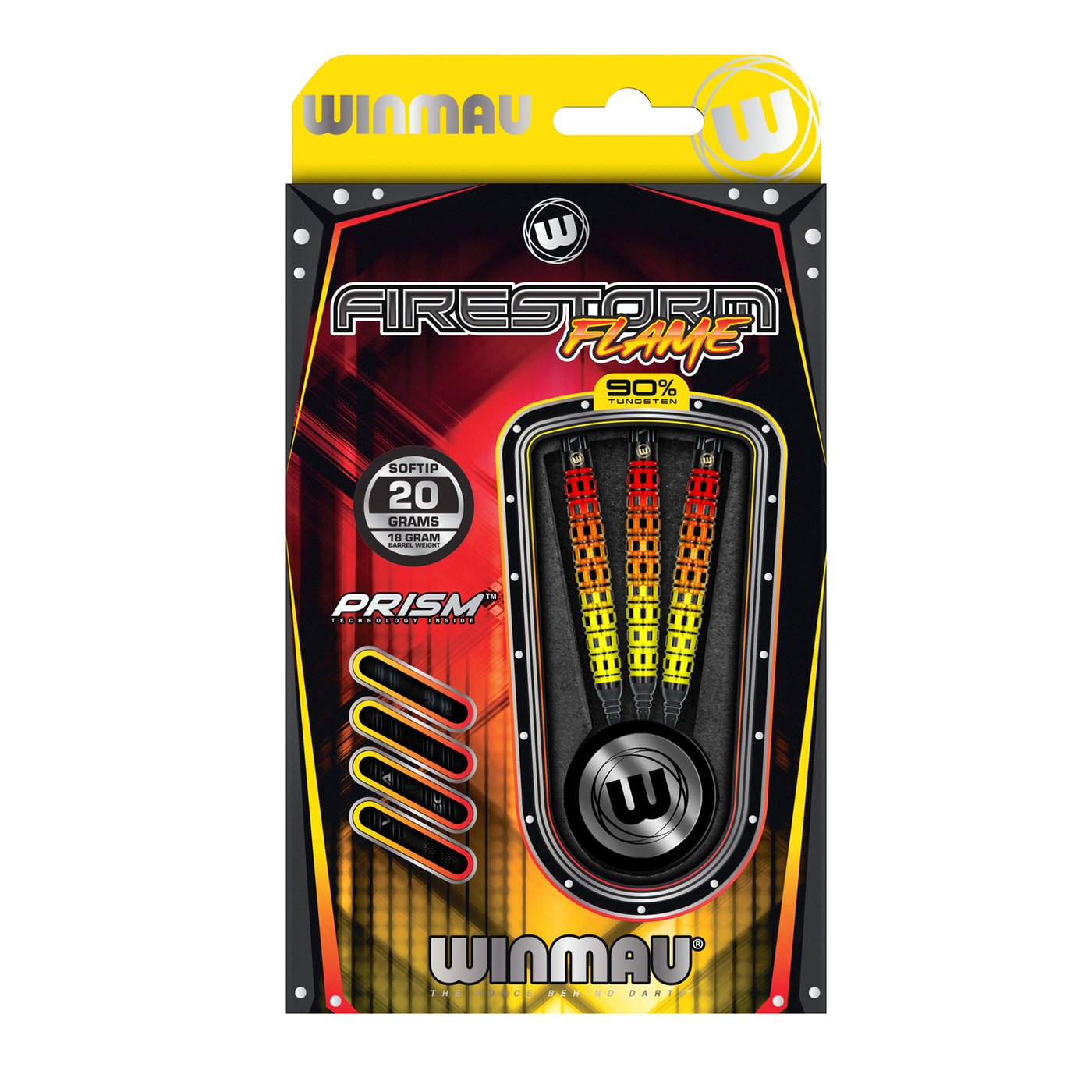 Winmau Firestorm Flame Torpedo 90% Soft Tip Darts