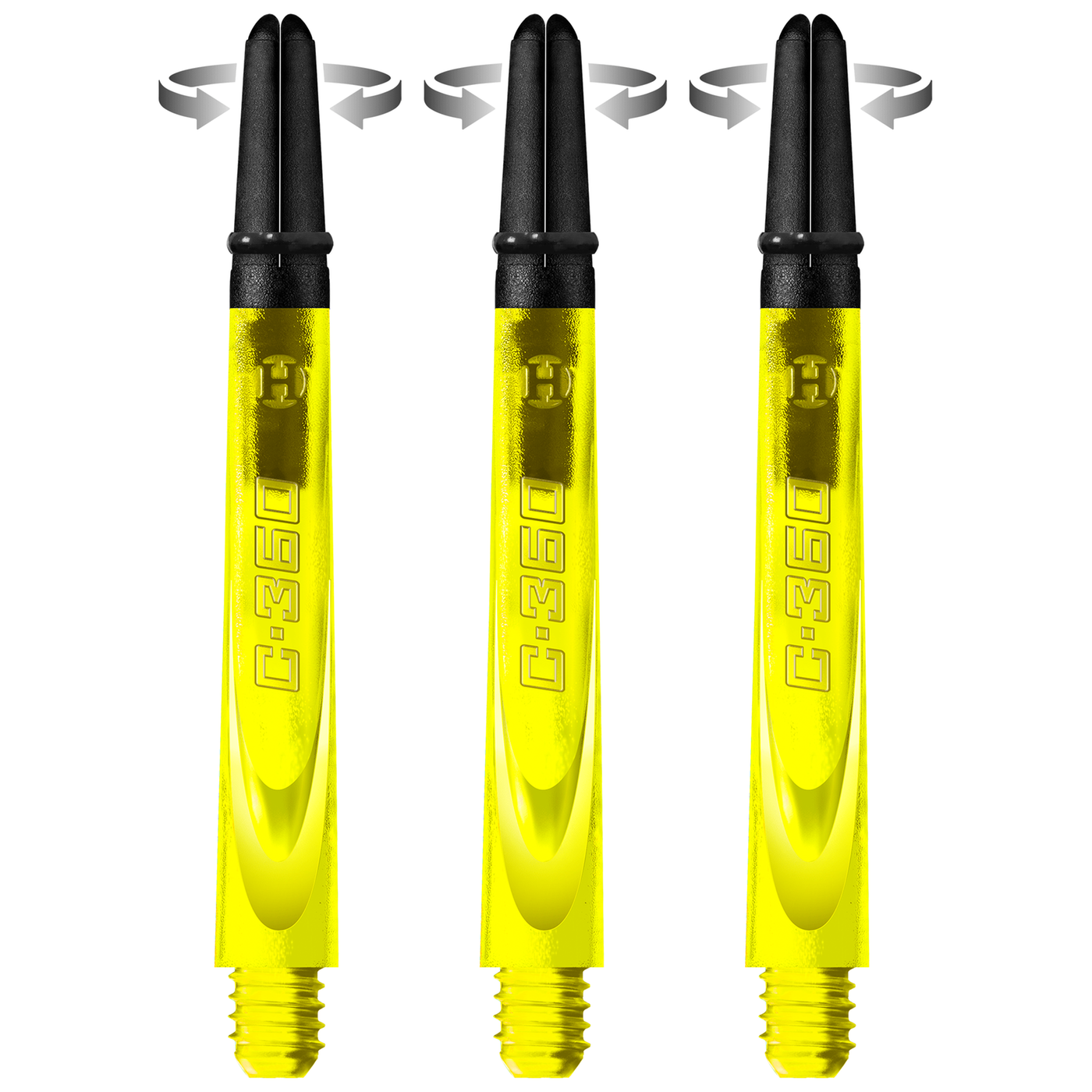 Harrows Carbon 360 Shafts Yellow Darts Shafts