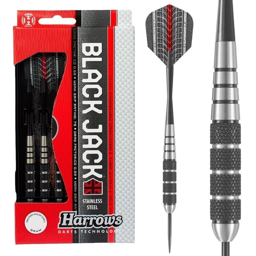 Harrows Black Jack Brass - Steel Tip Darts