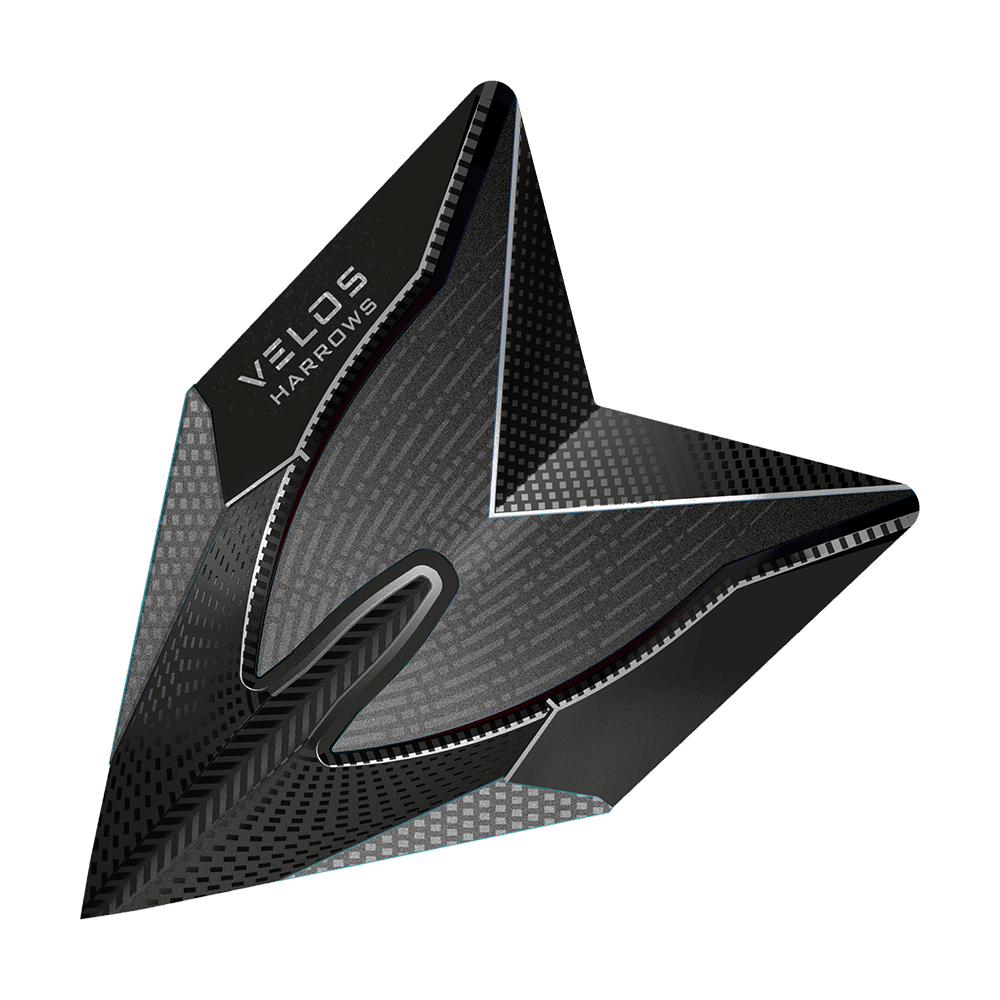 Harrows Velos 2020 Black Darts Flights