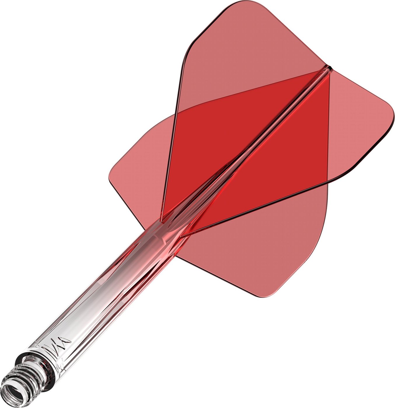 Mission Force 90 Gradient Transparent Red NO2 - Dart Flights