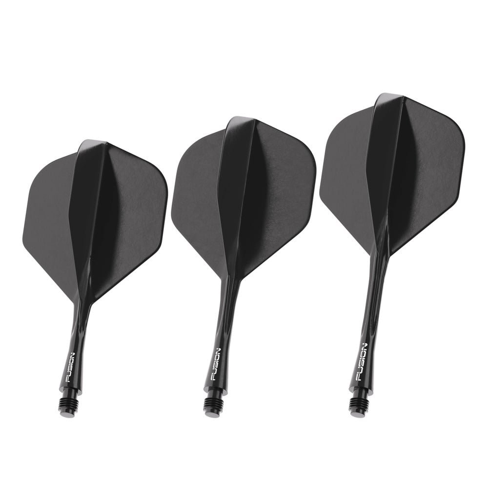 Winmau Fusion Solid Black NO2 Dart Flights