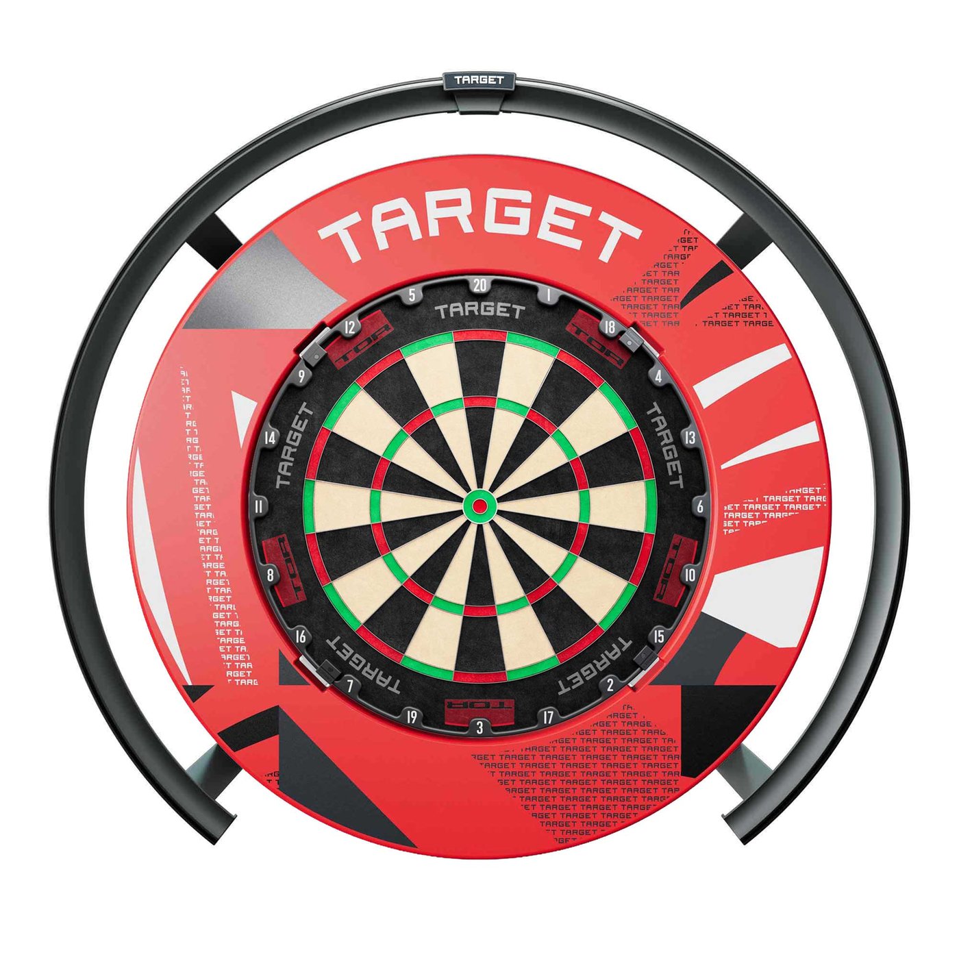 Target TOR + Target Corona Vision 2 + Target Red Patterned Notched Surround - Dartset
