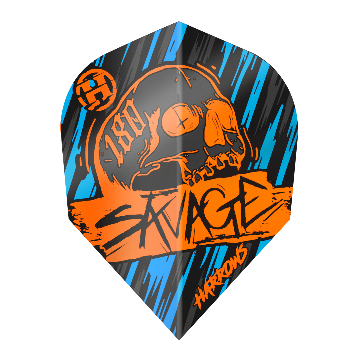 Harrows Savage Orange Blue NO6 Darts Flights