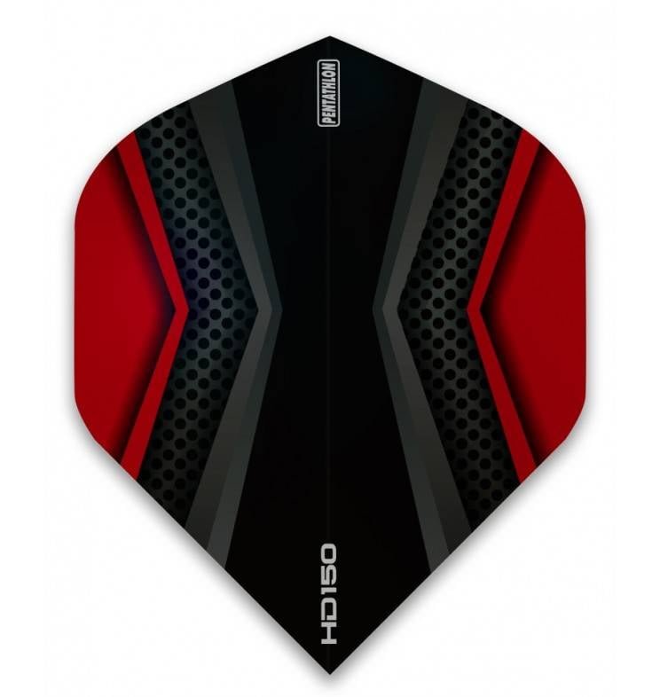 Pentathlon HD150 Black-Red Darts Flights