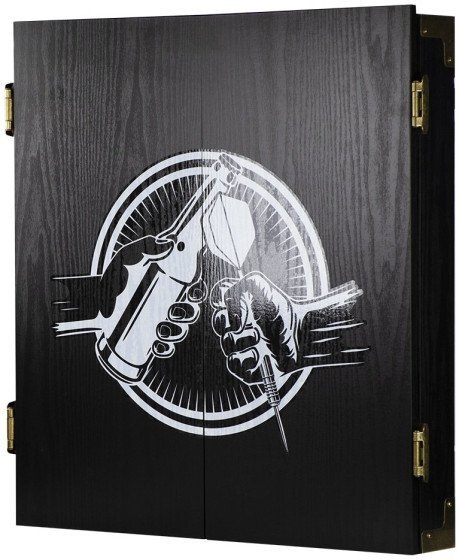 Bull's Beer and Darts Classic Cabinet Wood Black - Dartskab