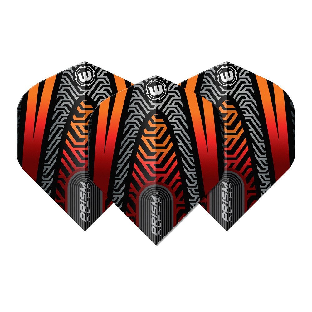 Winmau Prism Alpha Black Orange V2 Darts Flights