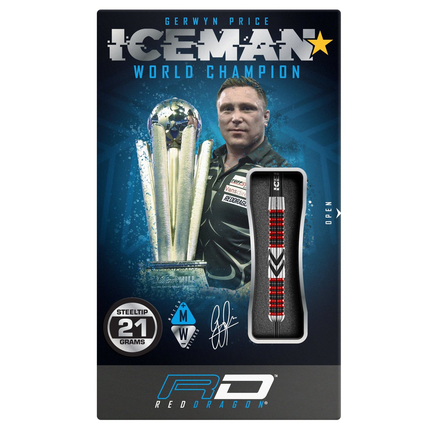 ダーツ Red Dragon Gerwyn Price Firebird RED DRAGON Gerwyn Price Firebird Premium Tungsten Darts Set with