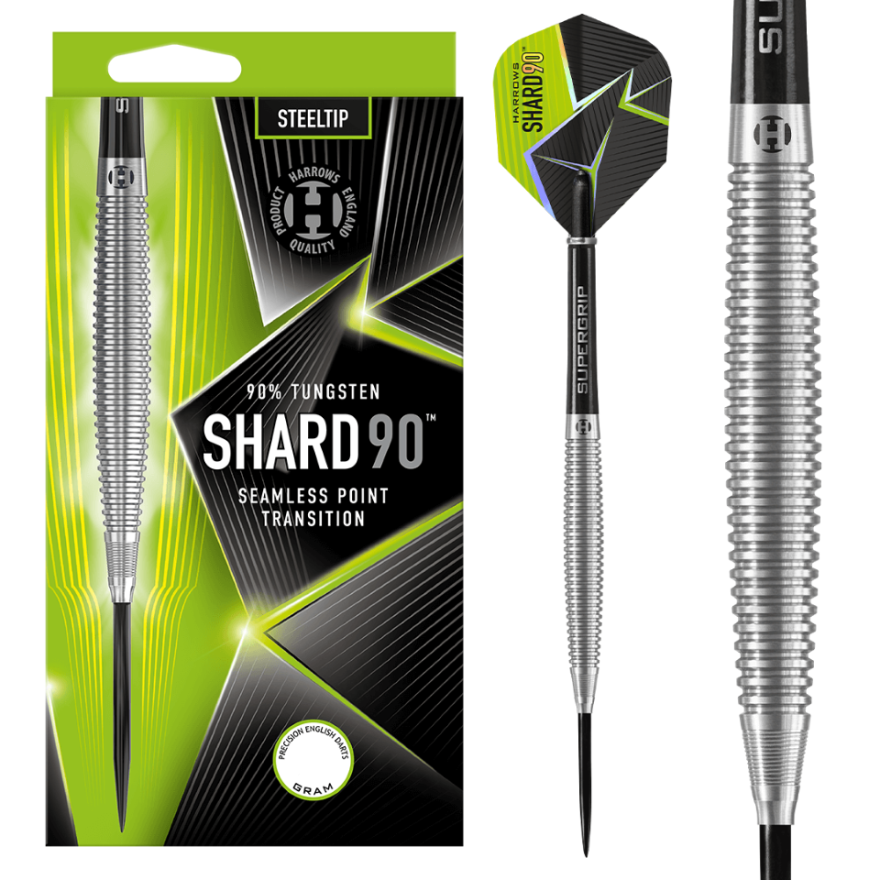 Dardos Harrows Shard 90% Punta de Acero