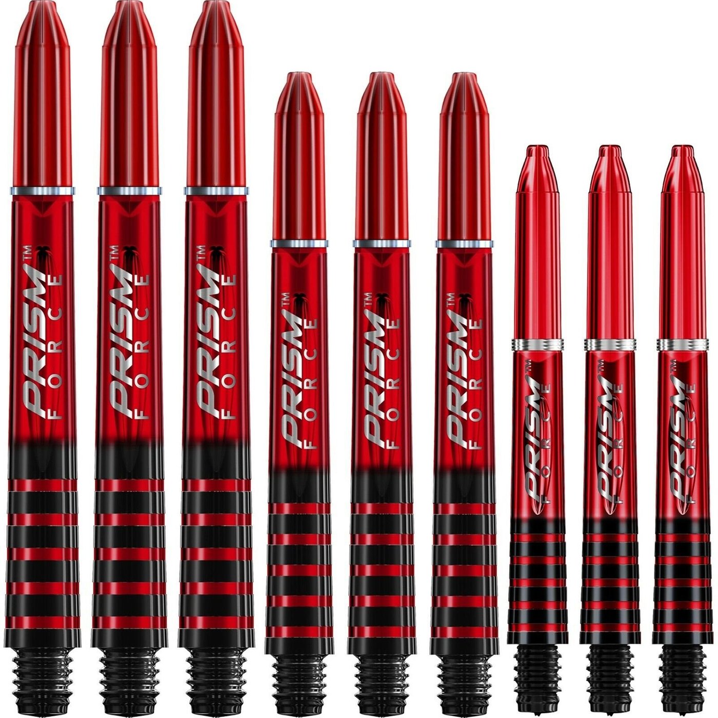Winmau Prism Force Red Darts Shafts