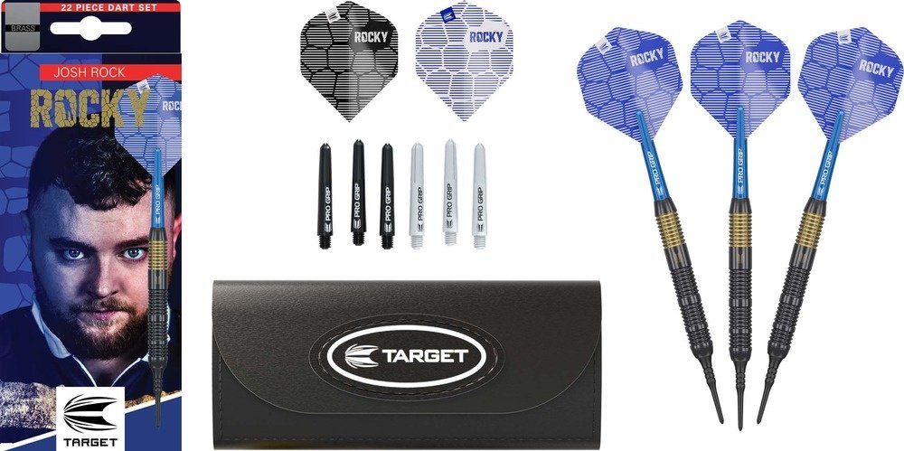 Target Josh Rock Brass Set 22 Pieces Soft Tip Darts