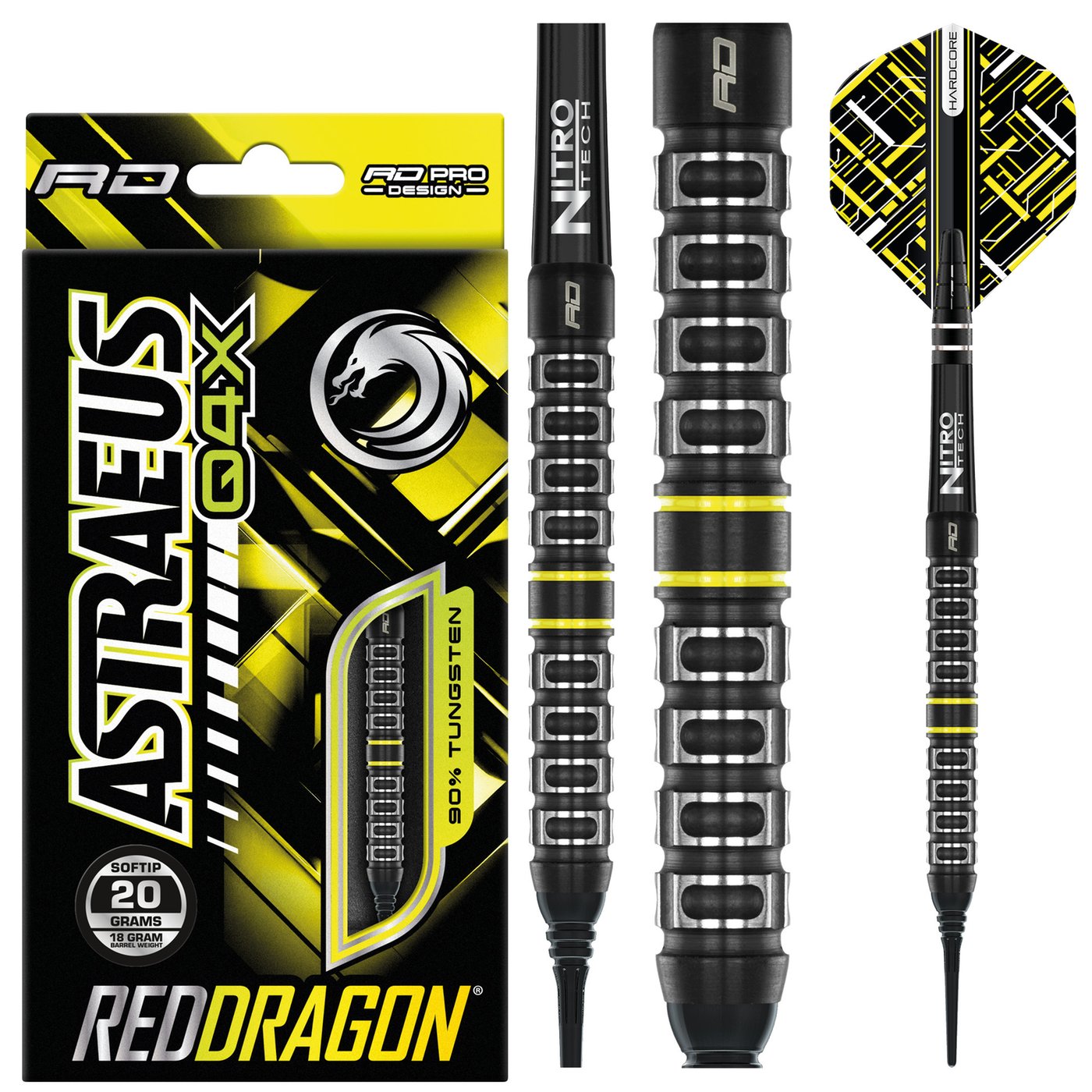 Red Dragon Astraeus Q4X Parallel 90% Soft Tip Dartpile
