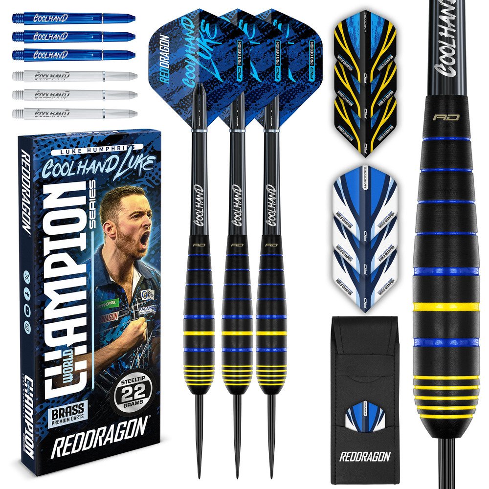Red Dragon Luke Humphries Coolhand Luke Brass Dartshopper Exclusives - Darts