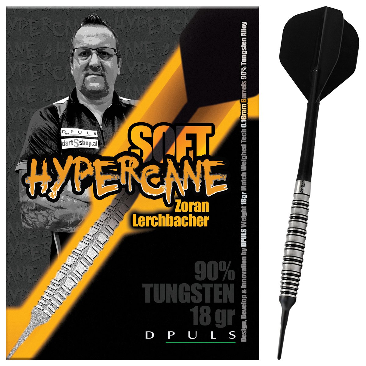 Dpuls Zoran Lerchbacher Hypercane 90% Soft Tip Darts