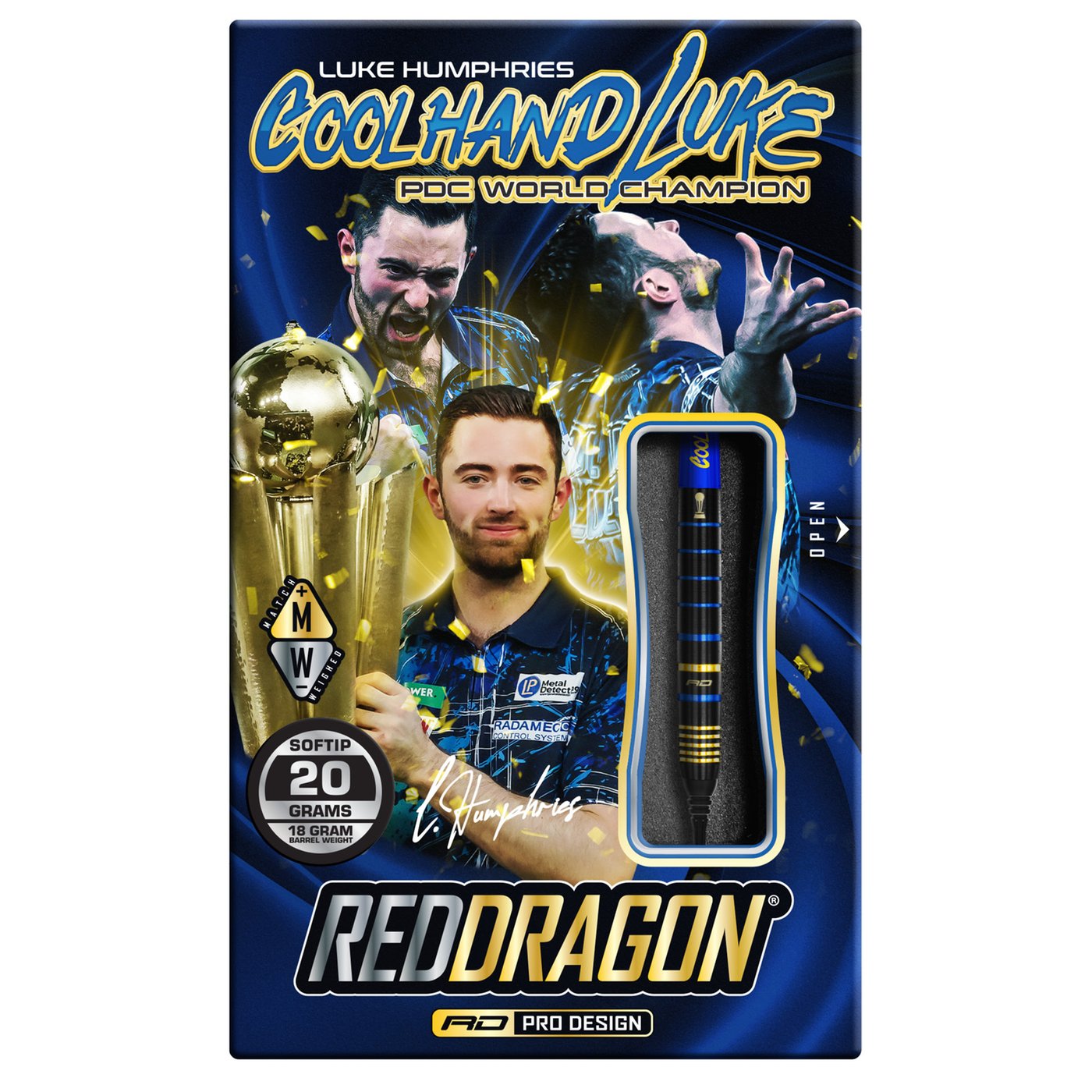 Red Dragon Luke Humphries TX4 Avenger 90% Soft Tip Darts