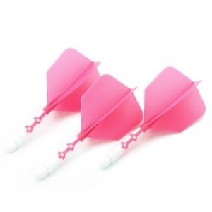 Cuesoul - ROST T19 Integrated Flights - Big Wing - Pink White - Dart Flights