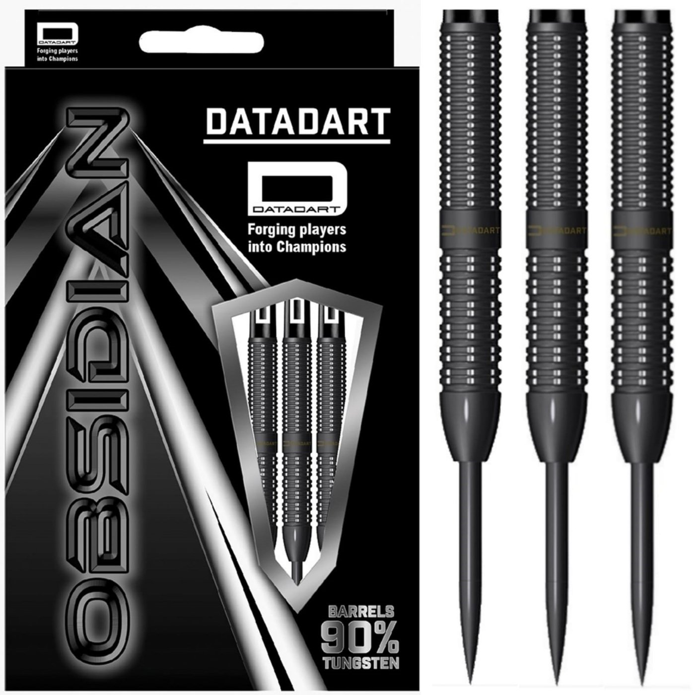 DATADART Obsidian 90% Straight Black PVD Darts