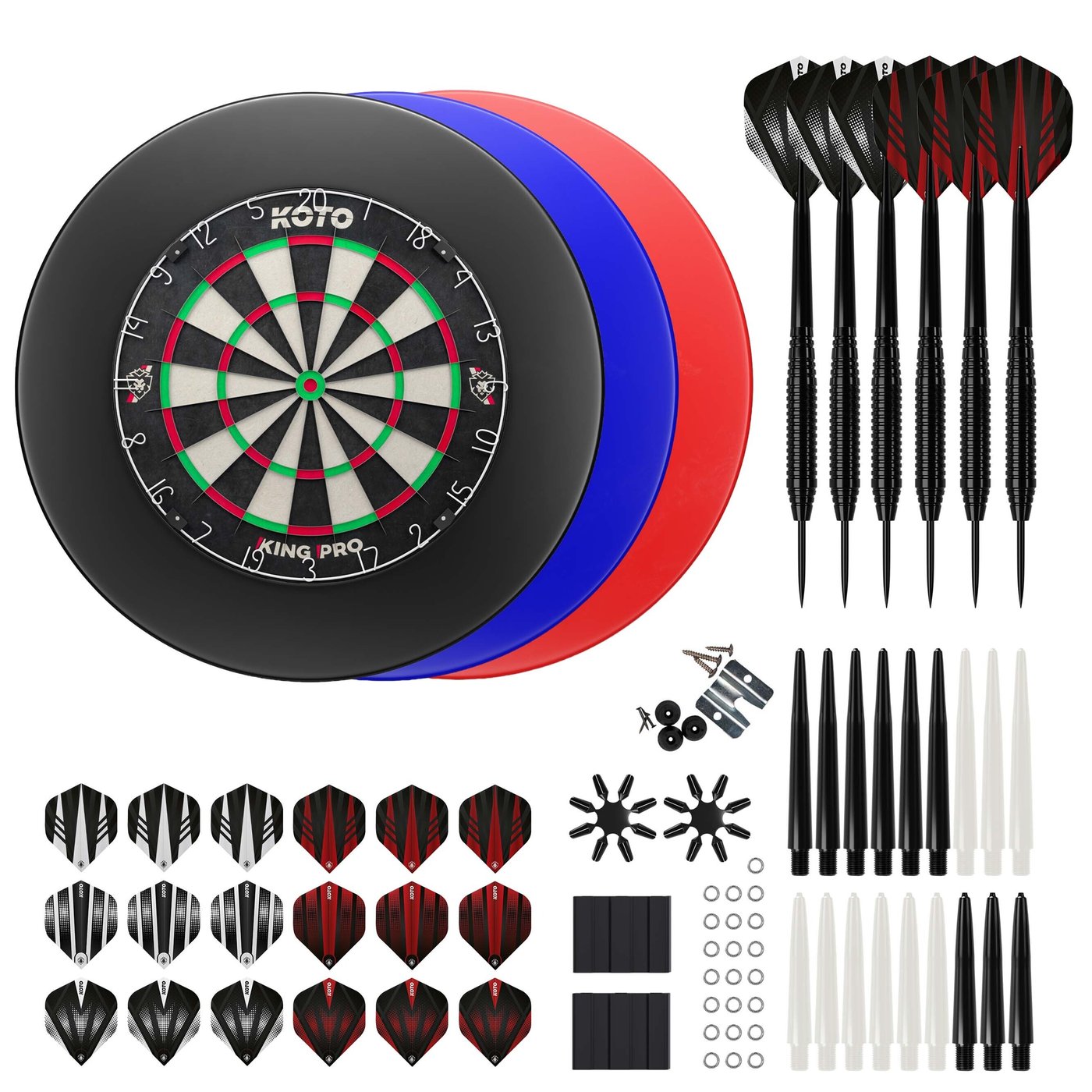 KOTO King Pro + Surround + KOTO Accessory Kit Steeltip 90 Pieces - Dartset