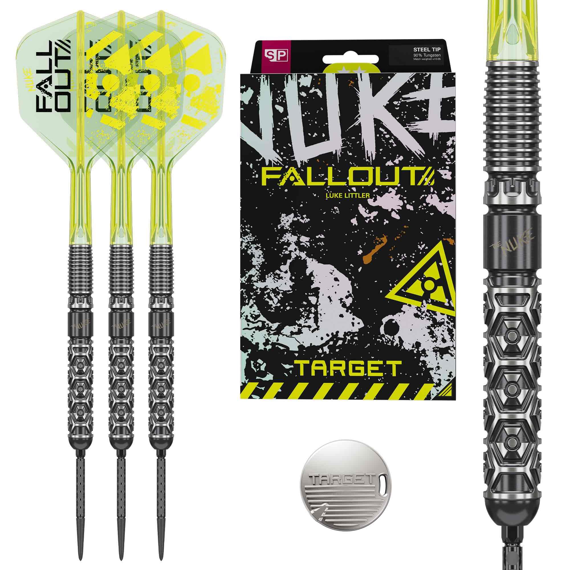 Target Luke Littler Fallout Swiss Point 90% Steel Tip Darts