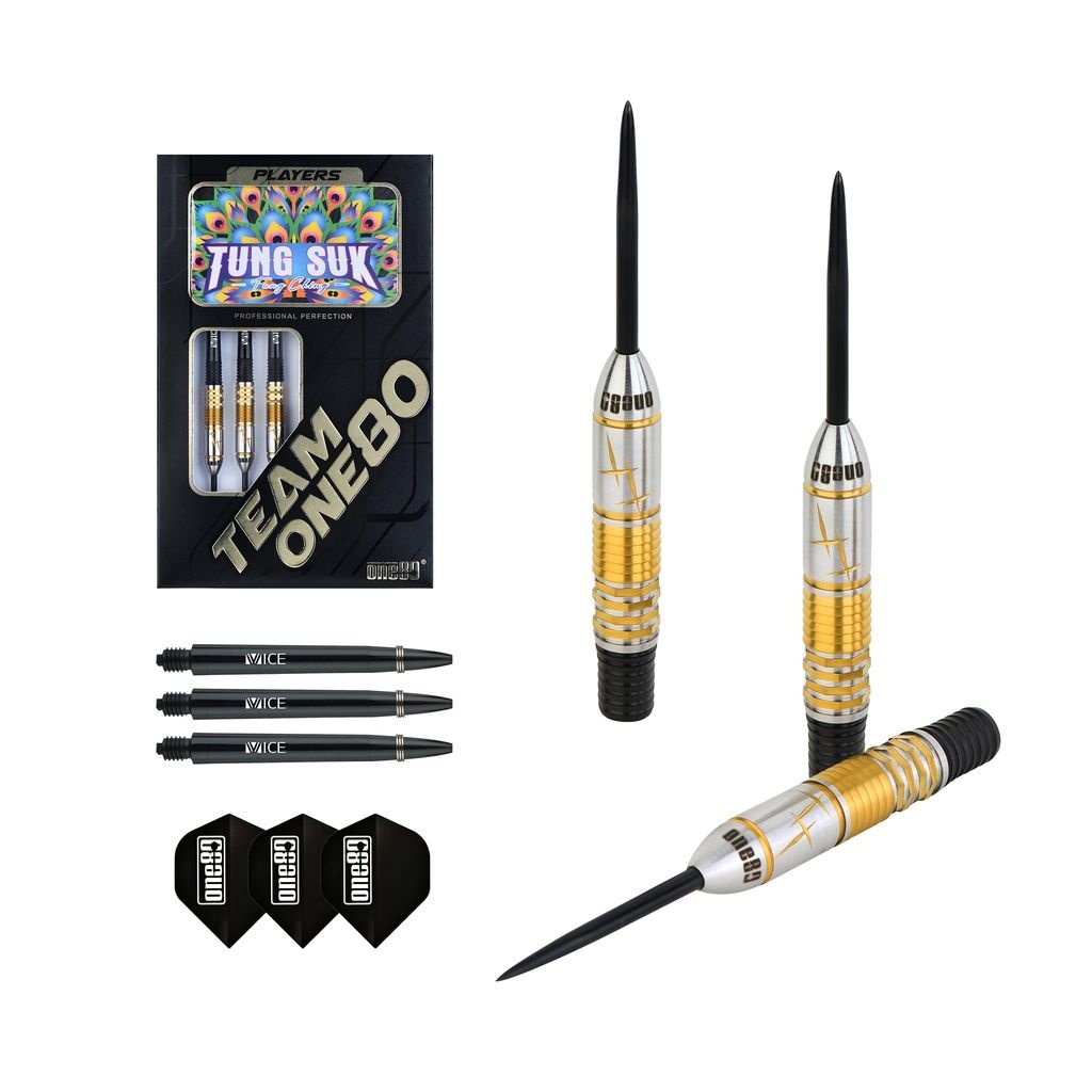 ダーツ one80 Tung Suk Model ONE80 Tung Suk Black Gold 90% Darts