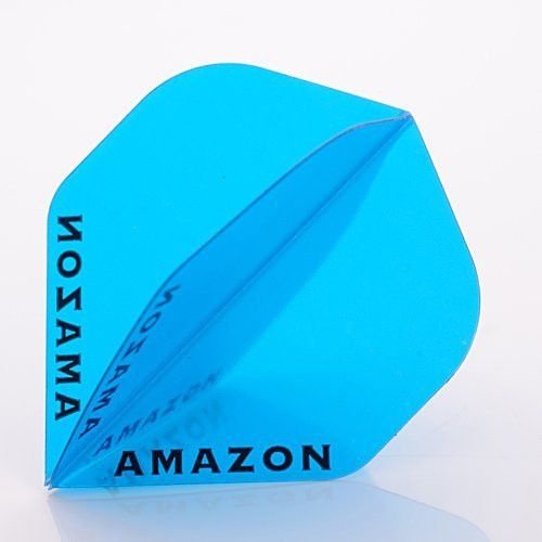 Amazon 100 Transparent Blue Darts Flights