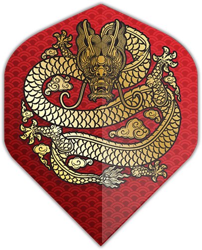 Dartshopper Dragon Red NO2 Darts Flights