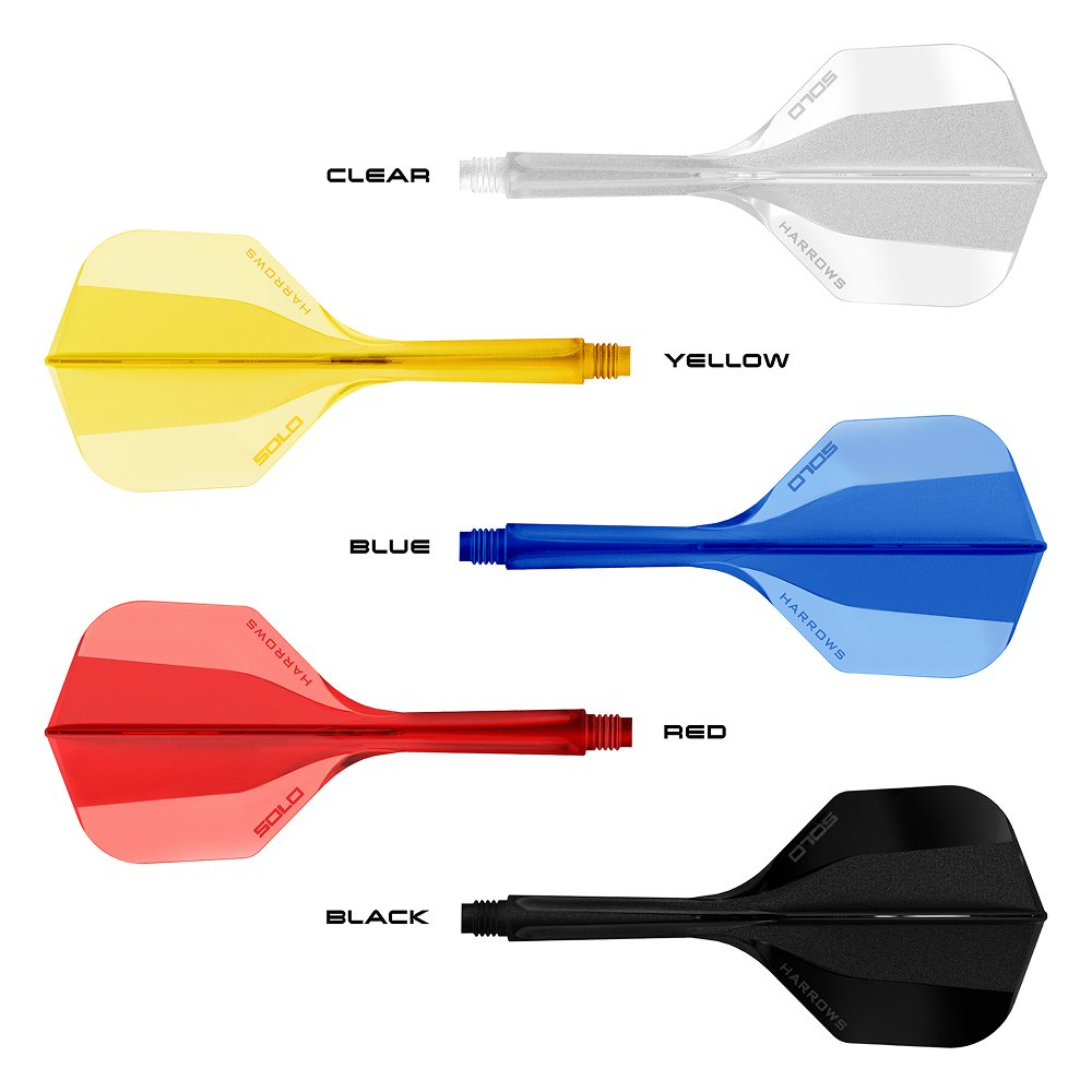 Plumas Harrows Clic Standard Roja – 3 Alette Intercambiabili Per Freccette, Rotazione 360°