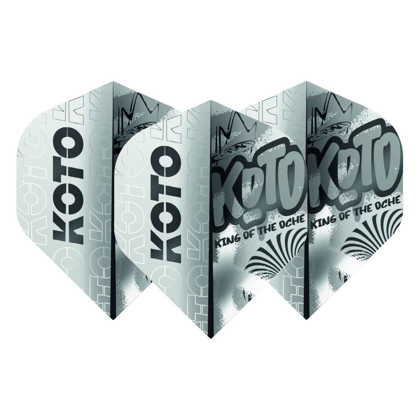 KOTO Rebel Silver NO2 Darts Flights