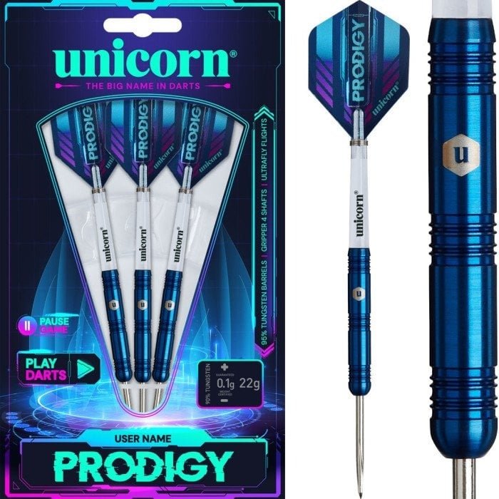 Unicorn Prodigy S1 95% Freccette Steel Darts