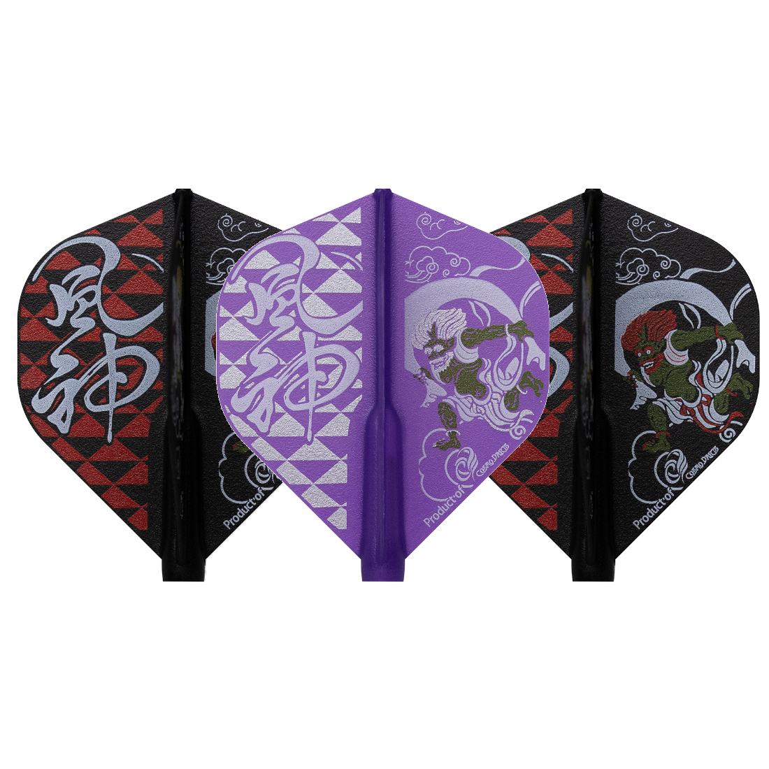 Cosmo Darts Fit Flight Printed Series Fujin-Raijin Standard Darts Flights
