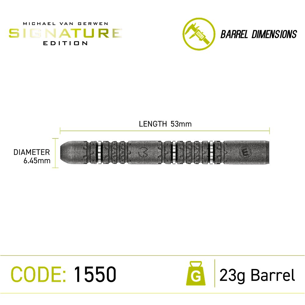 Winmau Michael van Gerwen Signature Edition 90% Steel Tip Darts