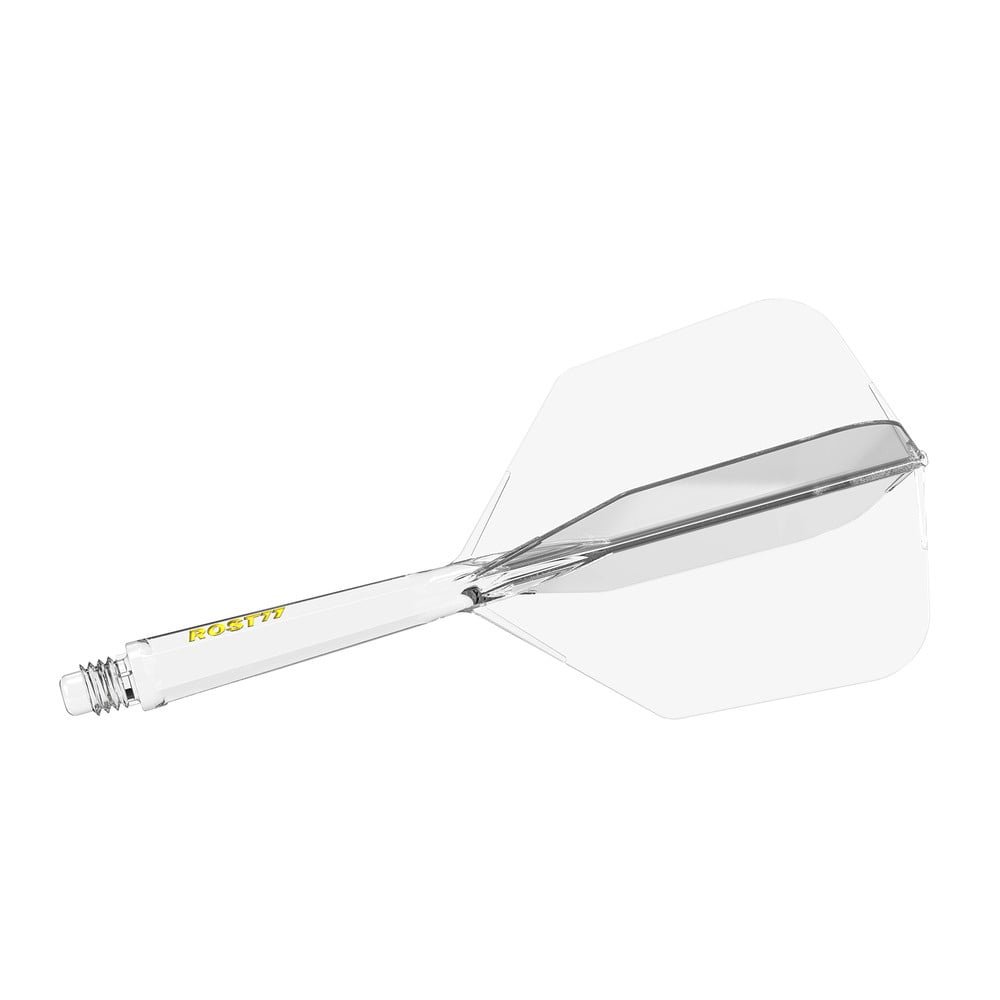 Cuesoul ROST 77 Transparent With Yellow Logo Big Wing Dart Flights