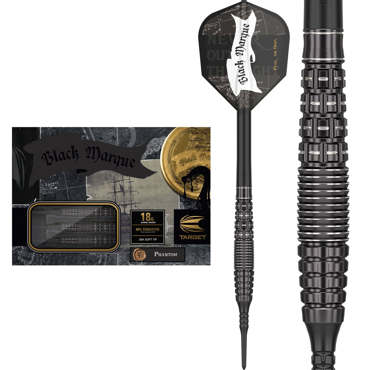 Target Japan Black Marque Phantom 90% Soft Tip Darts