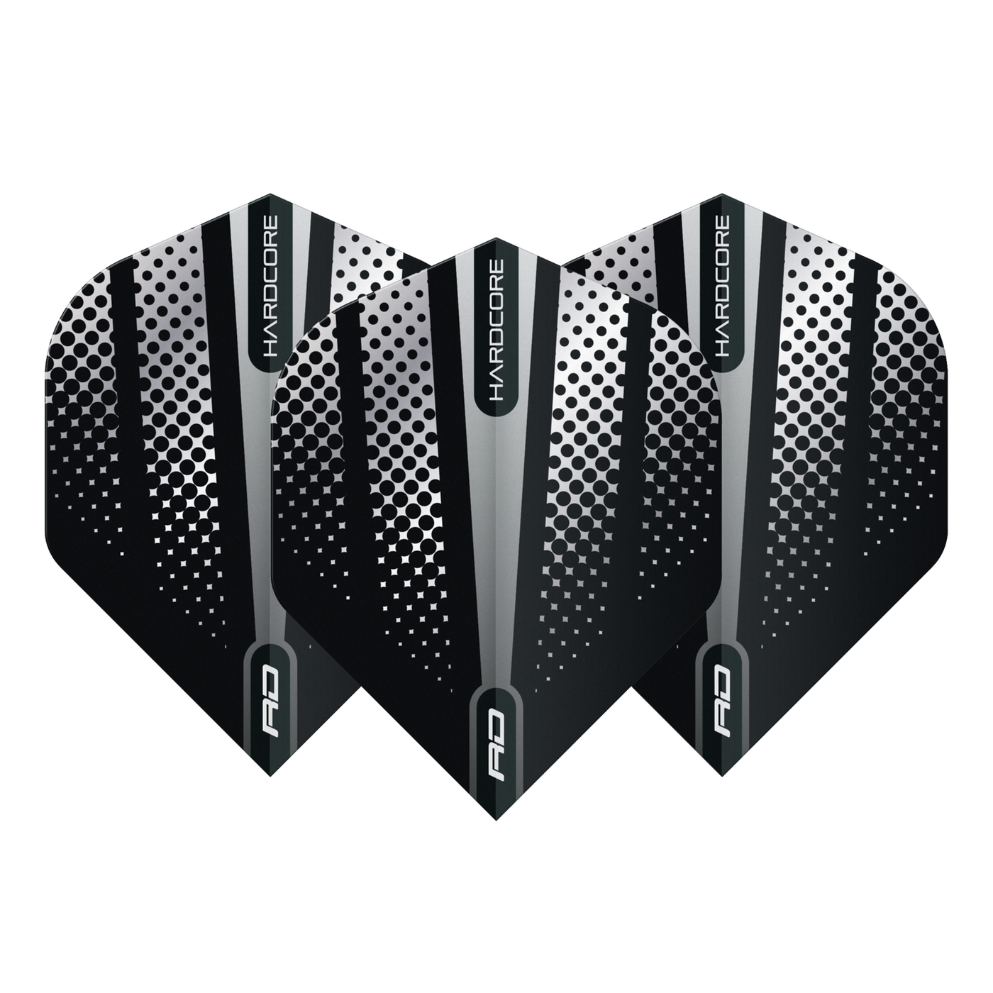 Red Dragon Hardcore Radical Black Flash Darts Flights
